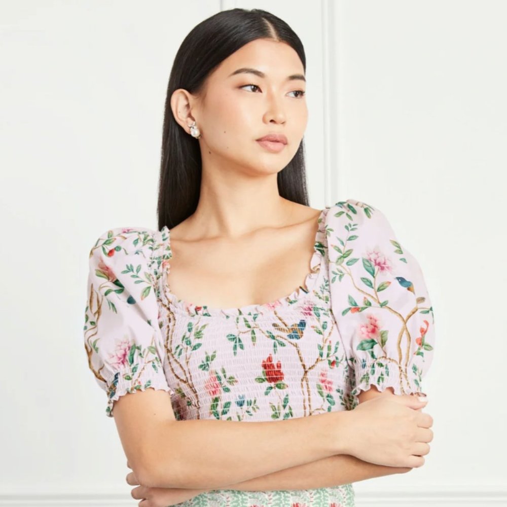 Hill House The Aiko Nap Top, Small, Diane Hill Multi Cotton